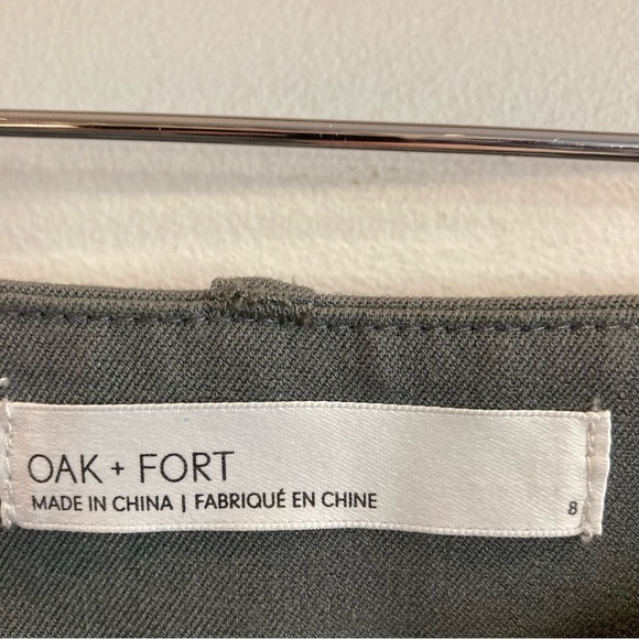 OAK + FORT Gray Pleated Trousers - Picture 8 of 11